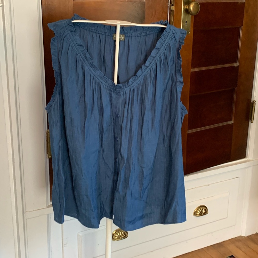 Wonderly  Rayon snd poly plus size blouse. Worn a few times. Very good condition